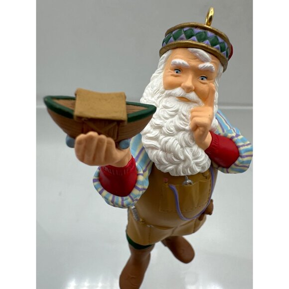 Hallmark Keepsake Collector Club Ornament Set Santa Elf Snowman 1999 Vintage - Picture 9 of 16